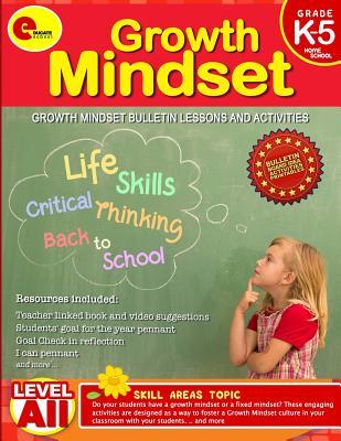 Growth Mindset: Growth Mindset Books for Kids Bulletin Lessons and Activities for Kindergarten, 1st, 2nd, 3rd, 4th, 5th, Homeschool Grade
