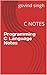 Programming C Language Notes by Govind Singh
