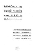 HISTÓRIA DA DOMINAÇÃO PORTUGUÊSA EM ÇAFIM (1506-1542)