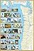 Northwest Lighthouses Illustrated Map & Guide Laminated Poster by Bella Stander
