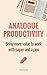Analogue Productivity: Brin...