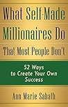 Book cover for What Self-Made Millionaires Do That Most People Don't: 52 Ways to Create Your Own Success