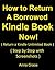How to Return a Borrowed Kindle Book Now by Anna Grace