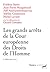 Les grands arrêts de la Cour européenne des Droits de l'Homme
