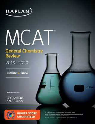 MCAT General Chemistry Review 2019-2020: Online + Book (Kaplan Test Prep)