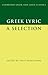 Greek Lyric: A Selection