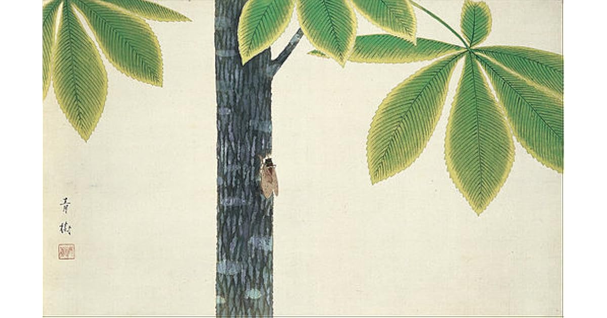 "The cry of the cicada" - Classic Japanese Haiku Poem by Matsuo Basho