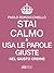 Stai calmo e usa le parole giuste nel giusto ordine by Paolo Borzacchiello
