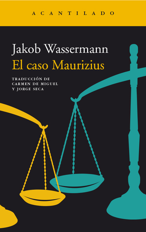 Portada de El caso Maurizius, de Jakob Wassermann