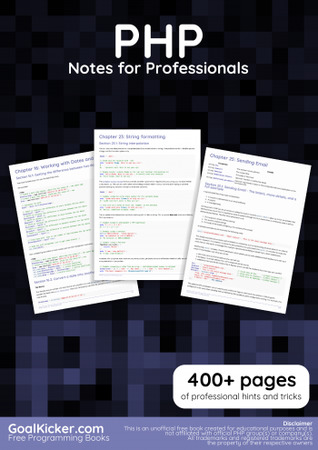 PHP Notes for Professionals (ebook)