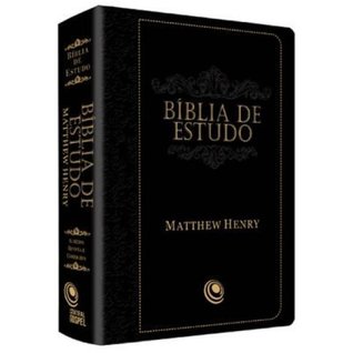 Biblia De Estudo Com Comentarios De Matthew Henry - Preta