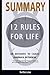 Summary of 12 Rules for Life: An Antidote to Chaos by Jordan B Peterson