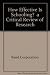 How Effective Is Schooling?...