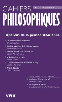 Apercus De La Pensee Stoicienne (Cahiers Philosophiques) (French Edition)
