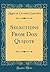 Selections From Don Quijote (Classic Reprint)