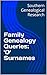 Family Genealogy Queries: '...