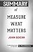 Summary of Measure What Matters by BookHabits