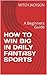 HOW TO WIN BIG IN DAILY FANTASY SPORTS by Mitch Jackson