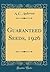 Guaranteed Seeds, 1926