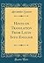 Hints on Translation From Latin Into English (Classic Reprint)
