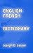 English / French Dictionary by Joseph D. Lesser