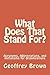 What Does That Stand For?: ...