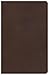 CSB Single-Column Personal Size Bible, Brown Genuine Leather
