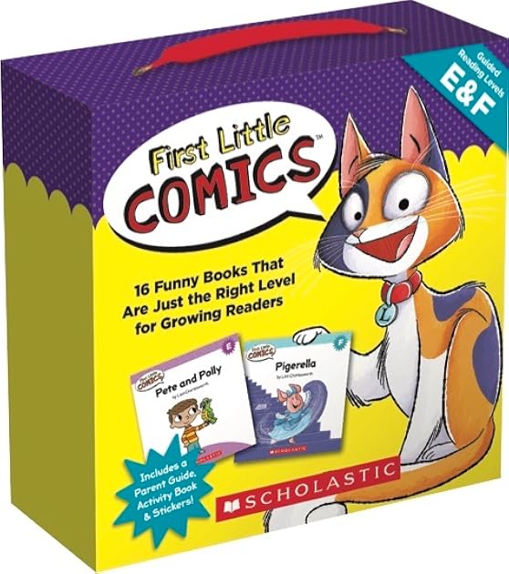 First Little Comics Parent Pack: Levels E & F: 16 Funny Books That Are Just the Right Level for Growing Readers
