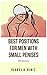 Best positions for men with small penises: With illustrations