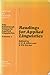 Readings for Applied Linguistics (The Edinburgh Course in Applied Linguistics, Vol. 1) (v. 1)