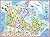 Illustrated map of Canada f...