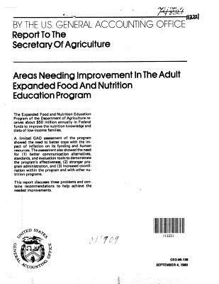 Areas Needing Improvement in the Adult Expanded Food and Nutrition Education Program