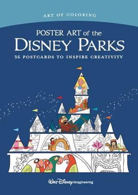 Art of Coloring: Poster Art of the Disney Parks: 36 Postcards to Inspire Creativity for Christmas