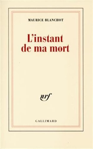 L'instant de ma mort (Paperback)