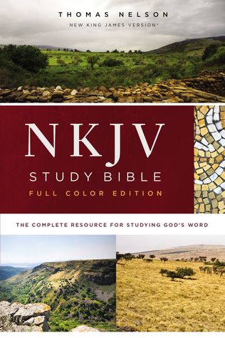 NKJV Study Bible, Hardcover, Burgundy, Full-Color, Comfort Print: The Complete Resource for Studying God’s Word