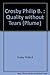 Quality without Tears by Philip B. Crosby