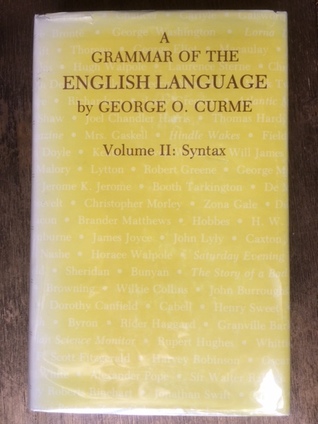 Grammar of the English Language: Syntax