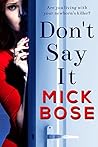 Don't Say It
