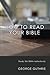 How to Read your Bible