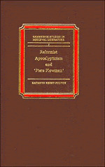 Reformist Apocalypticism and Piers Plowman