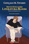 Breves Notas Sobre Literatura-Bloom by Gonçalo M. Tavares