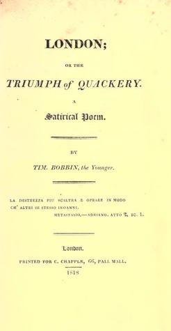 London; Or, the Triumph of Quackery: a Satirical Poem (Unknown Binding)