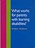 What Works for Parents with Learning Disabilities?
