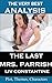 Analysis - The Last Mrs. Parrish - Very Best Study Guide by Major Malloy