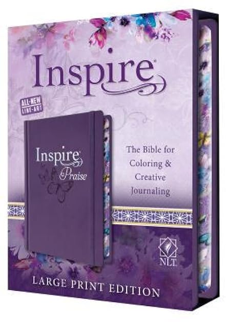 Inspire Praise Bible NLT: The Bible for Coloring & Creative Journaling