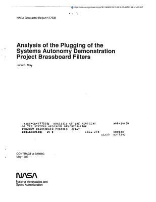 Analysis of the Plugging of the Systems Autonomy Demonstration Project Brassboard Filters
