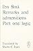 Remarks and Admonitions, Pa...