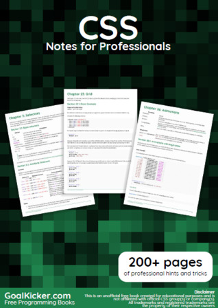 CSS Notes For Professionals