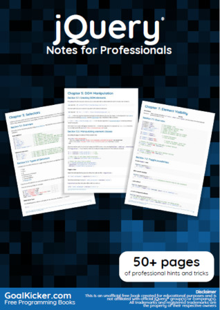 jQuery Notes For Professionals