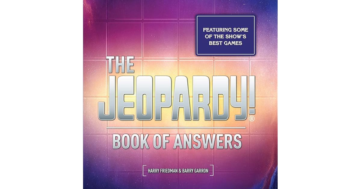 Book giveaway for The Jeopardy! Book of Answers by Harry Friedman Nov
